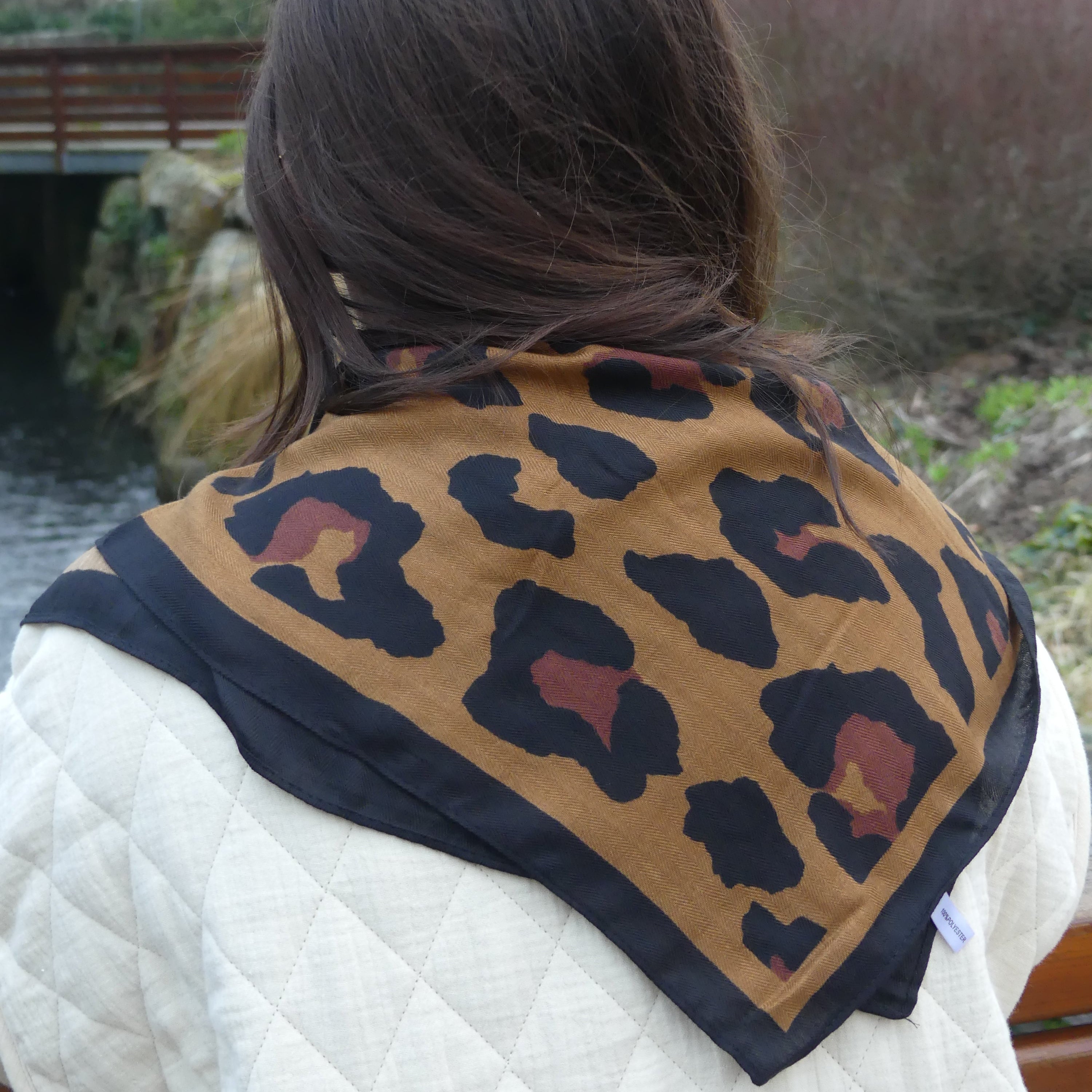 Foulard Léopard - "Camel"