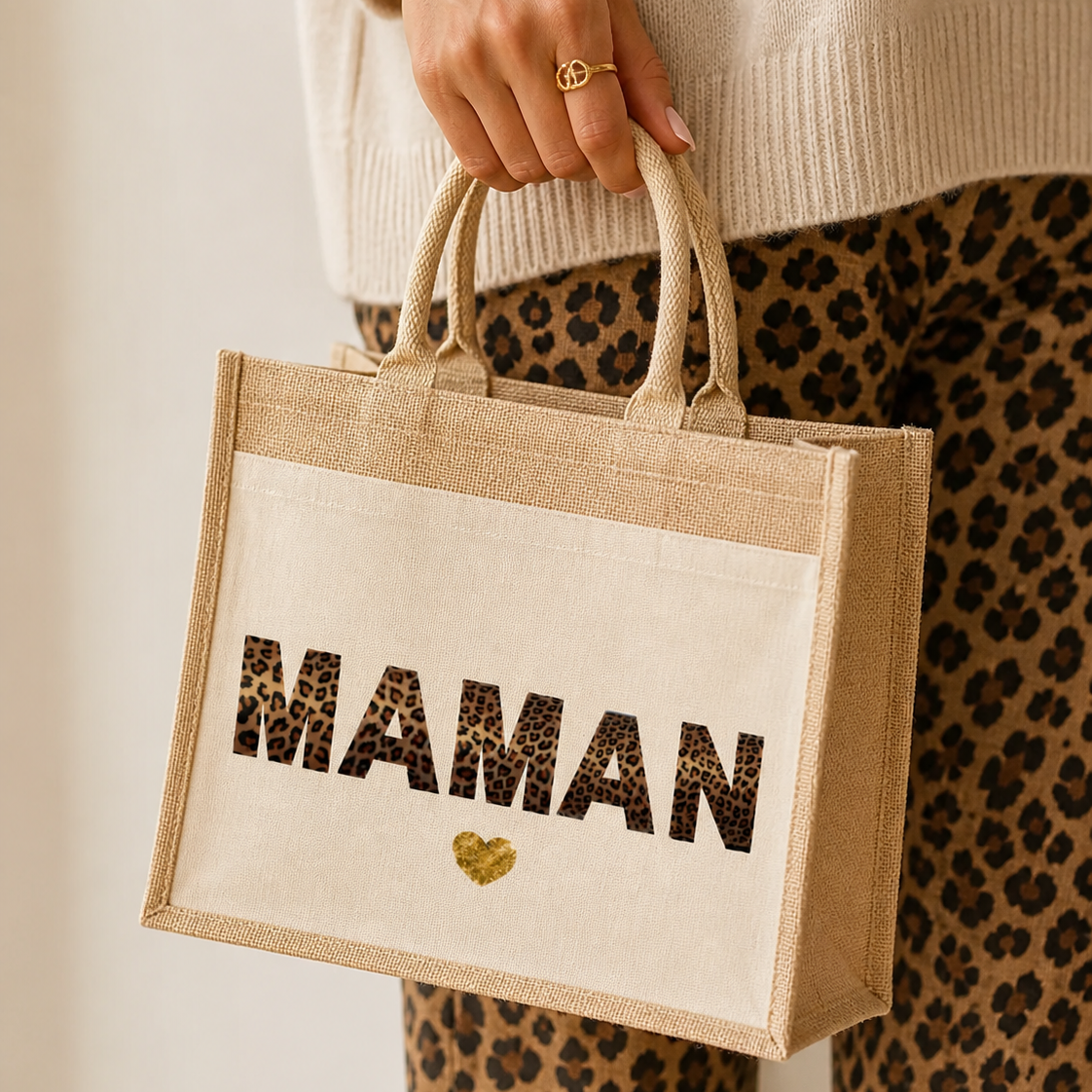 Sac "Maman" - Léopard