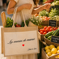 Sac "Les courses de Mamie" + Prénoms