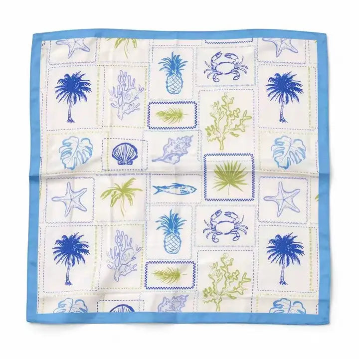 Foulard "Summer" - Bleu